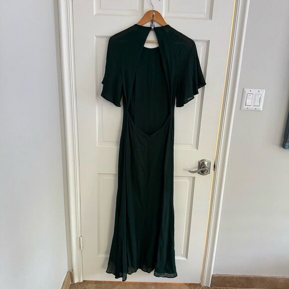Reformation Carletta Dress in Forest Size 8 - Picture 6 of 9